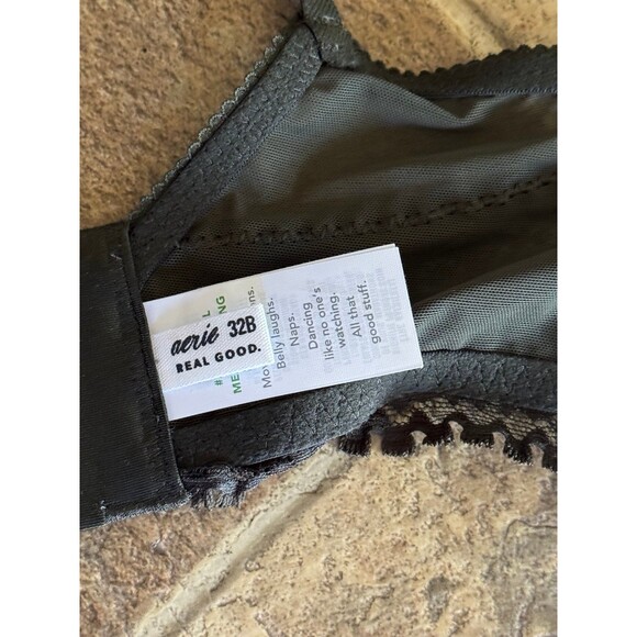 Aerie Real Power Wireless Push Up Joy Convertible Lace Bra Size 32B - Picture 8 of 9